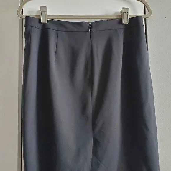 J.Crew Black Classic B-Stretch Wool Pencil Skirt 6 Petite - Picture 2 of 8